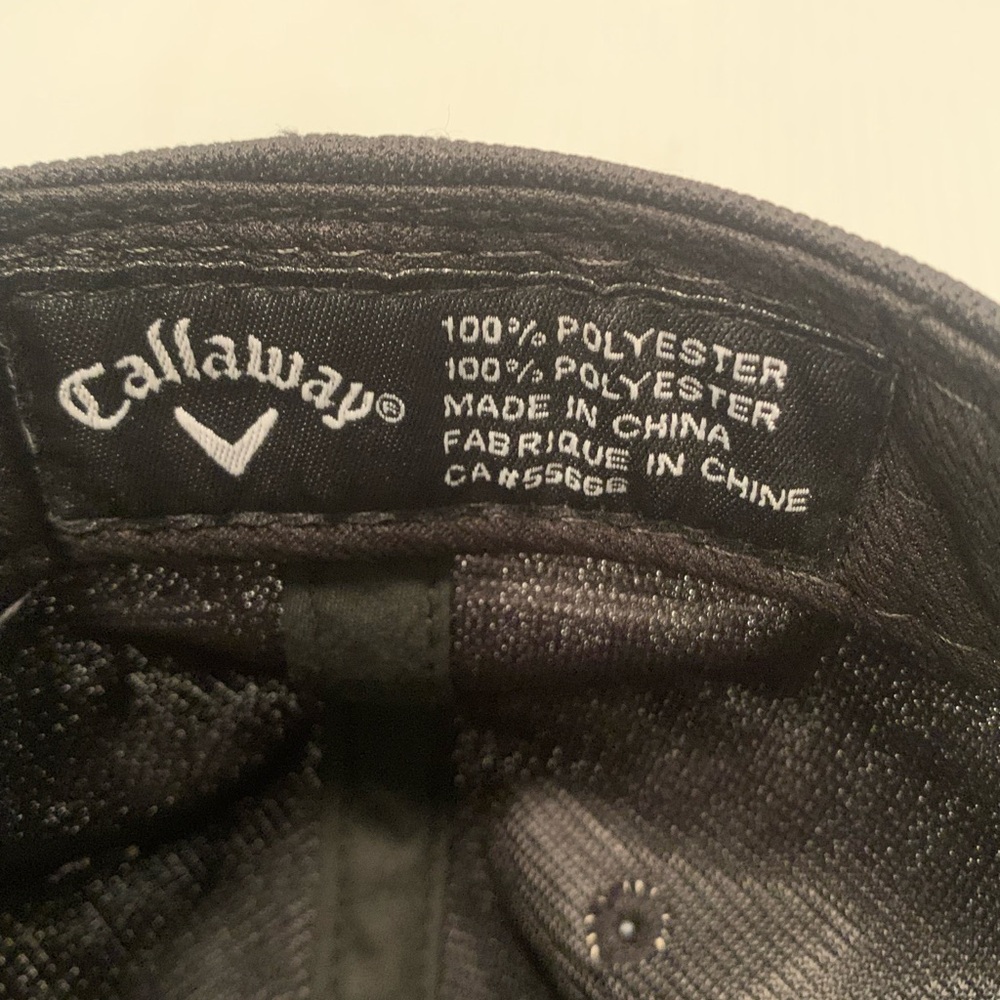 Callaway Golf: X-Hot Hat: Black Adjustable Hat Adult Size: Very Good Condition - Picture 5 of 7